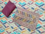 Stylish Brown Multicolor Printed Rayon Unstitched Suit Set - Image 2