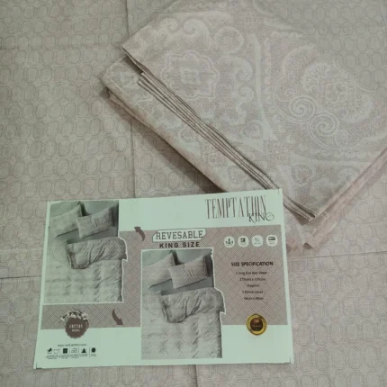 reversable premium cotton bedsheet