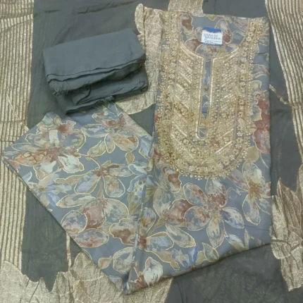elegant, beautiful unstitched suit