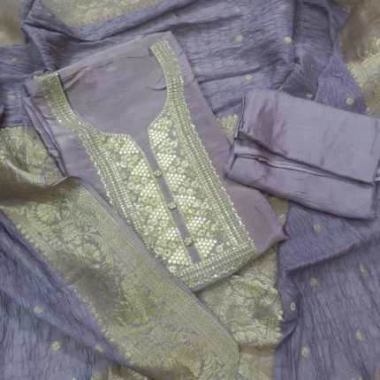 beautiful party wear shimmer fabric