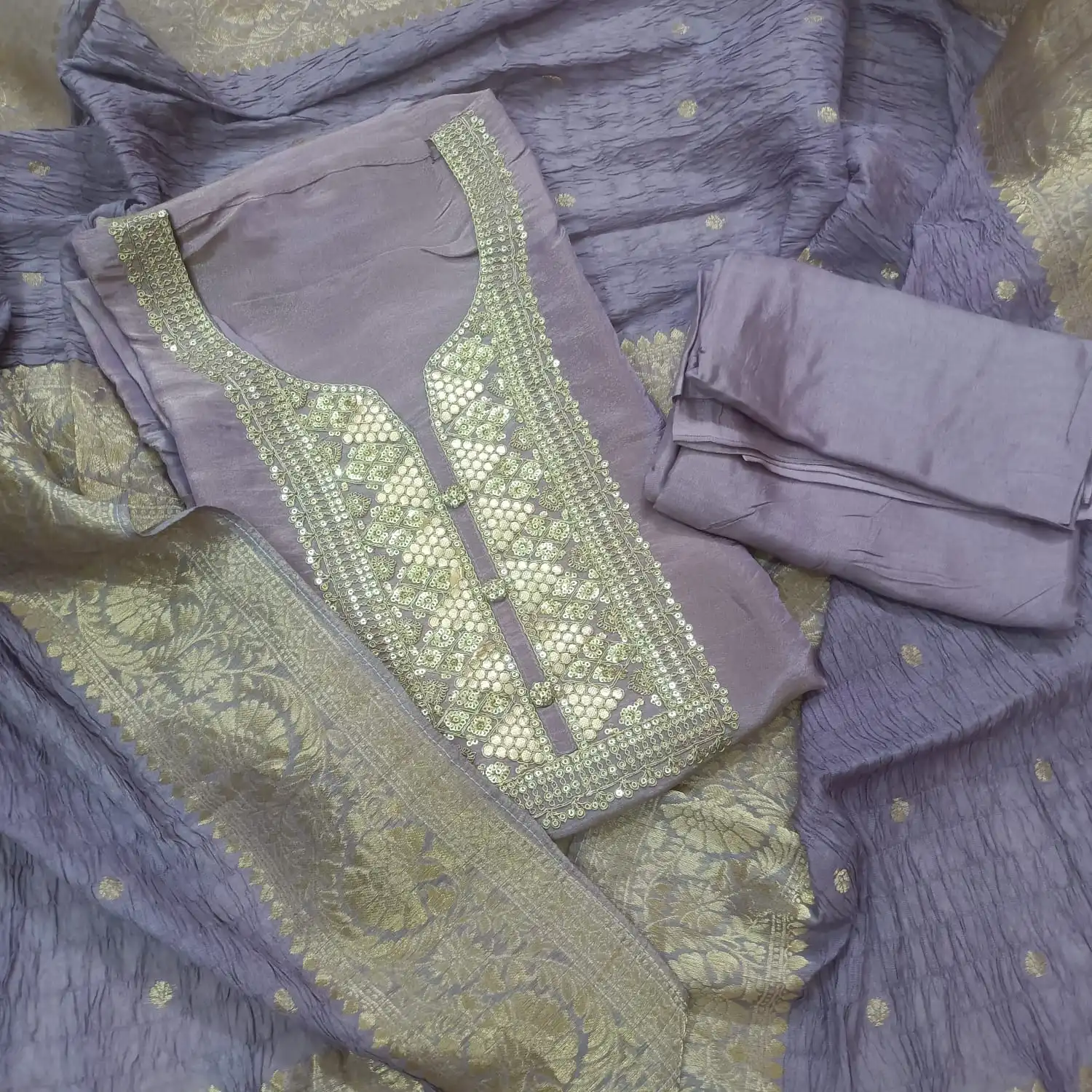 beautiful party wear shimmer fabric