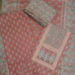 beautiful note work unstitched cottton suit