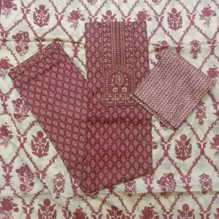 printed unstitched suits set
