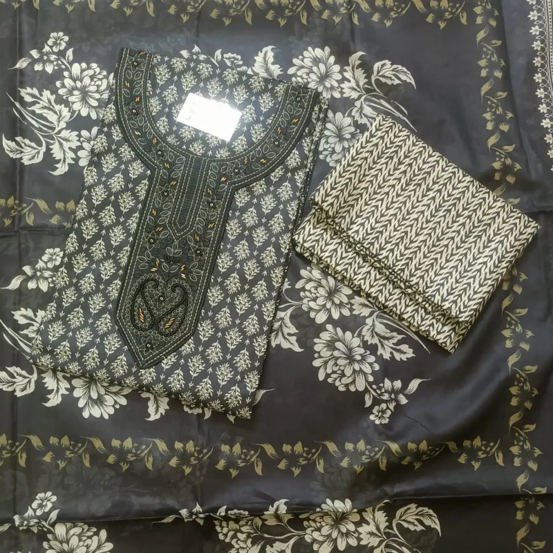 pure cotton unstitched suit