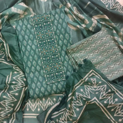 pure cotton unstitched suit
