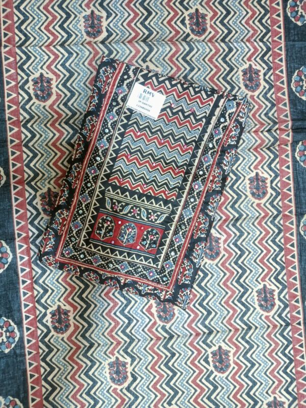 Premium cotton blend unstitched ethnic suit set for women